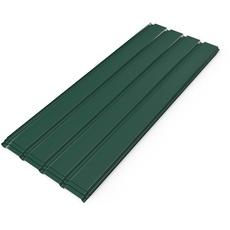 Mondeer Dachblech, Dachbleche Trapezblech, 12PCS Metall Dachdeckung Stahlblech Formblech Platten 115 * 45CM/ 6m2 für das Ersetzen auf Carport Vordach Gewächshaus, Grün