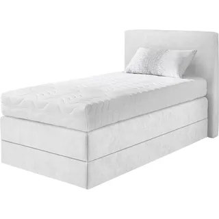 Westfalia Schlafkomfort Boxspringbett, wahlweise mit Kaltschaum-Topper weiß
