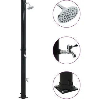 Solardusche Schwarz 220 cm 20 L - Schwarz