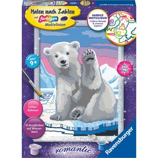 Ravensburger Malen nach Zahlen Hallo, kleiner Eisbär!