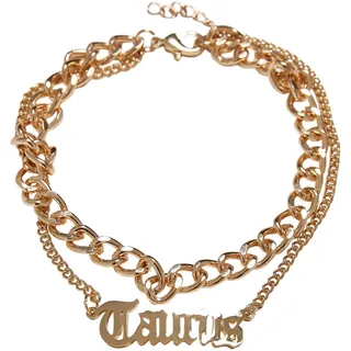 Urban Classics Unisex Fußkettchen Zodiac Golden Anklet, Farbe taurus, Größe L/XL