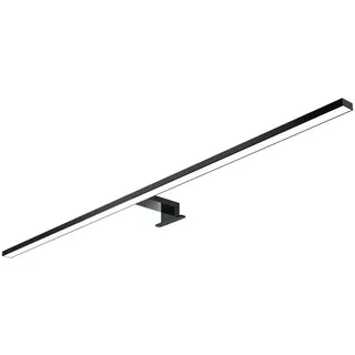 Kalb Material Für Möbel kalb | 80cm LED Badleuchte Badlampe Spiegellampe Spiegelleuchte 230V, schwarz (neutralweiß)