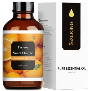 SALKING Süße Orangeöl 120ml, 100% Reine Natürliche Süße Orange ätherisches öl für Aroma Diffuser, Aromatherapie Duftöl für Duftlampen Luftbefeuchter, Massage, Kerzenherstellung, Geschenke für Frauen