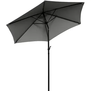 Butlers Sonnenschirm Siesta , Grau , Metall, Textil , 250x250 cm , Sonnenschutz, Sonnenschirme