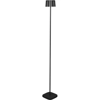 Konstsmide Außenstandleuchte Aluminium 17 x 17 x 120 cm Akku dimmbar schwarz