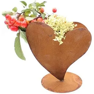 Rostikal Rost Deko Vintage Herz 16 cm Edelrost Gartendeko Hochzeit