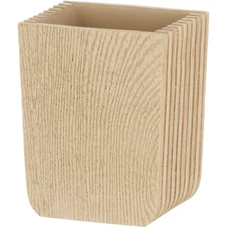 Kela Zahnputzbecher Holzoptik Braun