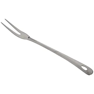 Fackelmann Fleischgabel 33 cm LARA, Küchenhelfer aus Edelstahl, Grillgabel mit praktischer Öse (Farbe: Silber), Menge: 1 Stück