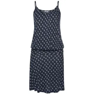 Beachtime Strandkleid Blau/Weiß Bedruckt 34