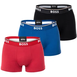 HUGO BOSS 3P Power Trunk black/red M 3er Pack