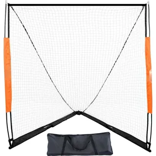 Lacrosse-Tor - 6' x 6' Lacrosse-Netz - Tragbares Lacrosse-Tor mit Tragetasche - Glasfaserstange - Hinterhof-Lacrosse-Trainingsausrüstung - Einfach aufzubauendes College-Tor - Perfekt für das Training