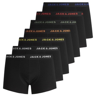 JACK & JONES Kurze Boxershorts schwarz/black XL 7er Pack