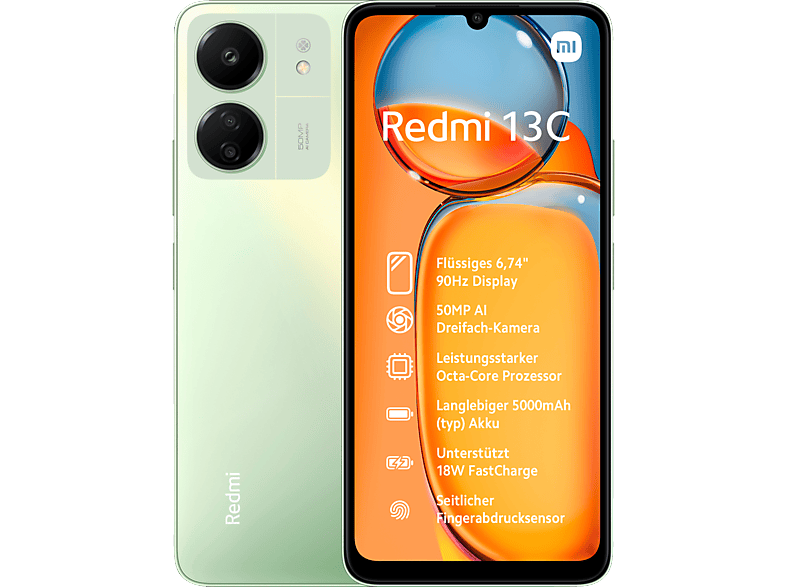 Bild von Redmi 13C 4G 4 GB RAM 128 GB clover green
