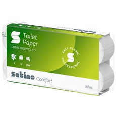 Bild Toilettenpapier comfort 3-lagig Recyclingpapier, 8 Rollen