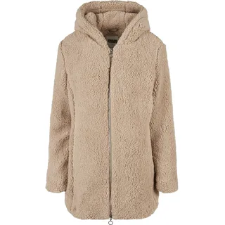 URBAN CLASSICS Ladies Sherpa Jacket Jacke, softtaupe,