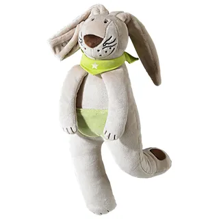 HABA Baby Schnullerhase Ruhige Nächte Dank Schnullerhalter 37 cm, Natur Herrlich weich zum Kuscheln Tolles Geschenk zur Geburt Ab 0 Monaten 1031269004