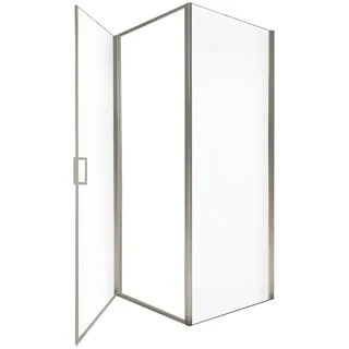 Home Deluxe Duschkabine LIVIA - 100 x 195 cm Chrom