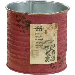 Pflanzgefäß Metall Vintage Look Rost Optik Dekoration nostalgisch