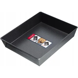 Kadax rechteckige Backform, "Imperia", Kuchenbackformen, Kastenform, Wärmeverteilung, 30 cm, Schwarz