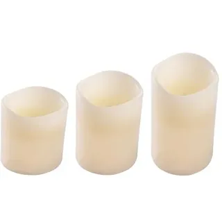 HOMEA 6BLP006IV LED-Kerzen, elfenbeinfarben, klein