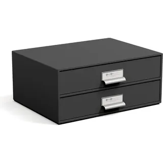 Bigso Box of Sweden Schubladenbox 2-tlg. dunkelgrau