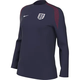 Nike Top England Damen Dri-Fit Strike Crew Top K, Purple Ink/Purple Ink/Rosewood/White, FJ2426-555, L