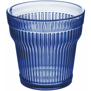 Villa d'Este Home Tivoli 6er Set Trinkbecher 300ml aus Acryl Oberfläche mit senkrechten Streifen violett Fashion Ocean