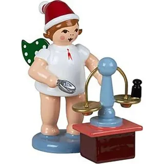 Bäckerengel Weihnachtsengel mit Waage ohne Krone Höhe ca 6cm NEU Erzgebirge Holz