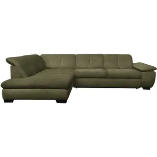Xora Ecksofa , Olivgrün , Metall , L-Form, Ottomane links , 313x242 cm , Typenauswahl, Fußauswahl, Stoffauswahl, Sitzqualitäten, seitenverkehrt erhältlich, Bettfunktion erhältlich, Hocker erhältlich , Wohnzimmer, Sofas & Couches, Wohnlandschaften, Ecksofas