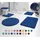 RELAX Blau 55 x 55 cm mit Ausschnitt