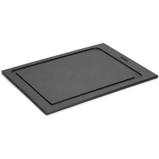 Woll Cut & Serve Schneidebrett, 30 x 22 cm, 7 mm hoch, aus FSC-zertifiziertem Papierverbundstoff, BPA- und VOC-frei, Hitzebeständig bis 175°C, spülmaschinenfest, mattschwarz