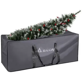 salcar Aufbewahrungstasche für Weihnachtsbaum 150 x 50 x 60 cm Extra Groß geeignet für künstliche Bäume bis 270 cm, Rot - Rot