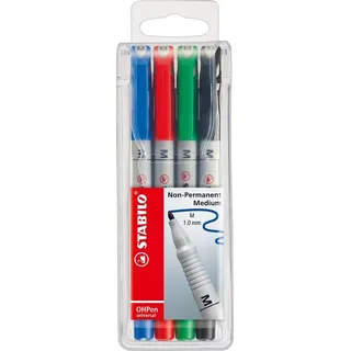 Stabilo OHPen universal wasserlöslich M 4er Etui
