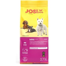 JosiDog Mini (3 x 2,7 kg) | Hundefutter für kleine Rassen mit hochwertigem Geflügelprotein | Extrakleine Kroketten | Premium Trockenfutter für ausgewachsene Hunde | Powered by JOSERA | 3er Pack