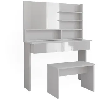 Vicco Schminktisch Azur Weiß 120 cm mit Bank, Model 42878 - Weiß