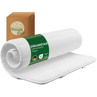 Dreamstar Matratzentopper atmungsaktiv & rutschfest 200 x 200 cm Weiß