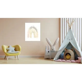Lüttenhütt Bild mit Rahmen "oder Poster, Regenbogen mit Punkten" Fantasy  Regenbogen 1 Stk. tlg. HD Premium Druck, farbe bild(er): bunt