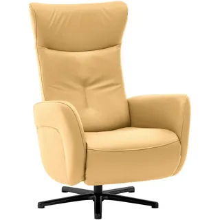 Beldomo Speed Relaxsessel , Gelb , Leder , Echtleder , Rindleder , 76x112x83 cm , Goldenes M , Fußauswahl, Lederauswahl, Stoffauswahl, Relaxfunktion, Liegefunktion , Wohnzimmer, Sessel, Ledersessel