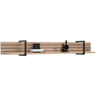 Hom`in Wandboard , Eiche Artisan , Holzwerkstoff , Eiche , 160x22x22 cm , Wohnzimmer, Wohnwände, Wohnwand-Serien