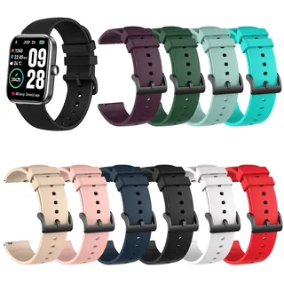 Kompatibel für IOWODO R50/R30 Pro/R3 Pro Smartwatch Armband, Armband für IOWODO R8/R5/R3 Pro/R3/R2/X2/X1 Uhrenarmband Ersatz-Silikonarmband (10er Pack)