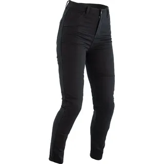 RST Jegging CE Verstärkte Damen Textil Jeans - Black Twill Größe L Kurzes Bein - Schwarz