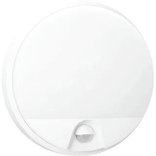 Matel Runde LED-Wandleuchte mit Sensor IP54 16 W inkl. Dämmerungssensor weiß