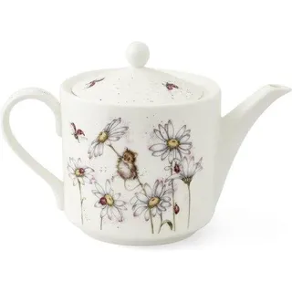 Teekanne „Oops A Daisy“ – Blumenmuster – Steingut – handbemalt