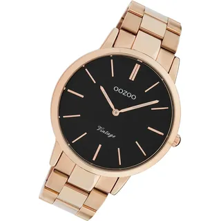 Oozoo - Herrenuhr - C20024 - Roségold Schwarz - Gold