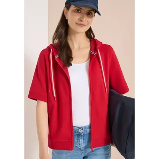 Cecil Kurzarm Sweatjacke mit Kapuze