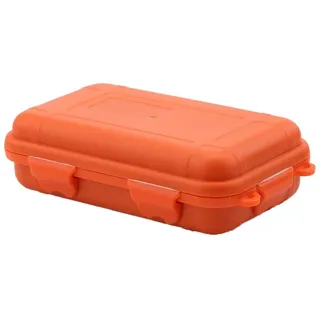 Tbest wasserdichte aufbewahrungsbox outdoor,Survival-Etui, 2 Farben, 2 Größen, Outdoor-Survival, stoßfest, wasserdicht, Aufbewahrungsbox, versiegelter Behälterkoffer Orange