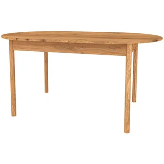byoak Tisch Oval INA Wildeiche , Holz , Kerneiche , 80x77x180 cm , Esszimmer, Esstische