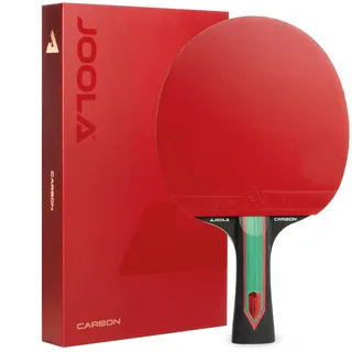 JOOLA Tischtennisschläger RED Carbon Pro/Control/X mit Magnetbox | Carbon-Technologie, Pro/Control/X Varianten, Magnetbox inklusive, JOOLA Markenqualität, ergonomischer konkaver Griff