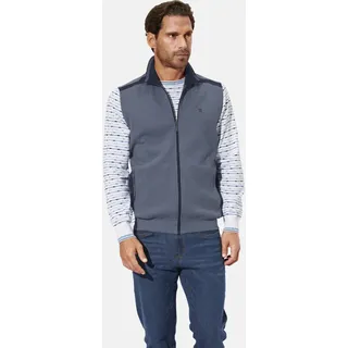 Sweatweste BABISTA "Sweatweste GILON", Herren, Gr. XXL, blau, Obermaterial: 80% Baumwolle CO. 20% Polyester COOLMAX PES(Coolmax)., regular fit normal, Westen Sweatweste