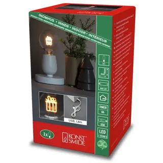 Konstsmide LED Tischleuchte Geschenk Weiß